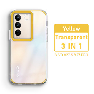 Vivo V27 V27e Pro V27Pro 5G เคสโทรศัพท์ TPU พลาสติกแข็ง แบบใส