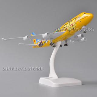 โมเดลเครื่องบินจําลอง โปเกม่อน ปิกาจู ANA Boeing 747 Pokémon Pikachu Painting ขนาด 1:350 ของเล่นสําหรับเด็ก