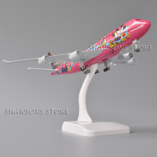 โมเดลเครื่องบินจําลอง สเกล 1:350 Japan Airlines JAL Boeing 747 Mickey Minnie Painting ของเล่นสําหรับเด็ก