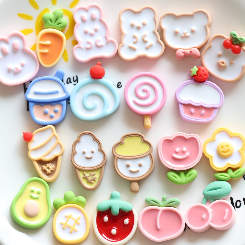 1 ชิ้น Super น่ารักกระต่ายเค้กผลไม้รองเท้าหัวเข็มขัดสติกเกอร์ Diy รองเท้า Accessorie Ins ตกแต่งรองเท้า