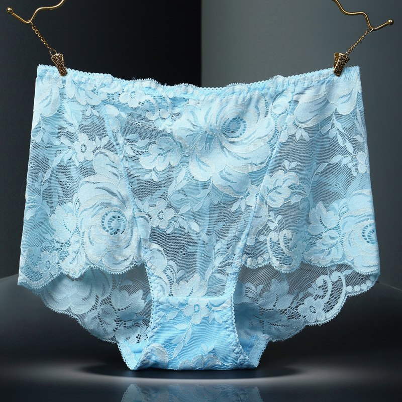 (4XL, 40~150 กก.) กางเกงชั้นในสตรี พลัสไซซ์ สุดเซ็กซี่ สําหรับสุภาพสตรี 11 สี กางเกงชั้นใน ลูกไม้ ดอกโบตั๋น ความยืดหยุ่นสูง ระบายอากาศได้ - รูปที่ 5