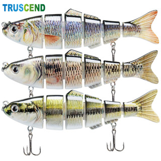 【3 ชิ้น】TRUSCEND เหยื่อไบโอนิคที่เหมือนจริง เหยื่อแข็งแบบหลายเซกเมนต์