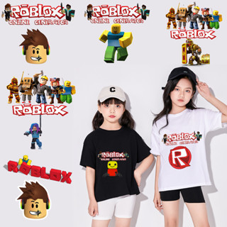 Roblox แผ่นรีดติดเสื้อ ลายการ์ตูน ของขวัญวันเกิด สําหรับเด็ก DIY