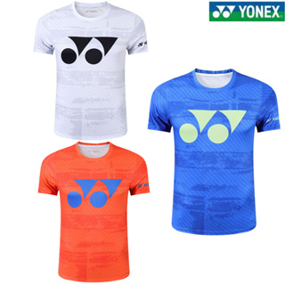 Yonex ใหม่ เสื้อกีฬาแบดมินตัน แขนสั้น สําหรับเด็กผู้ชาย และผู้หญิง