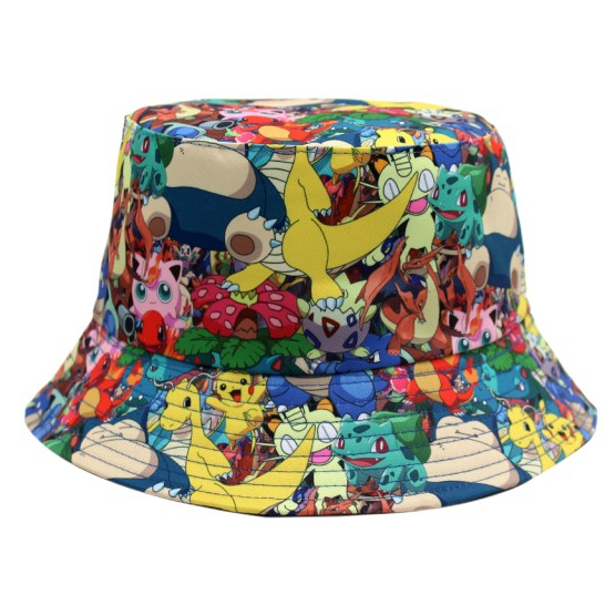 ใหม ่ อะนิเมะสัตว ์ เลี ้ ยง sprite Pokemon Pikachu ผู ้ ชายและผู ้ หญิงสบายๆกลางแจ ้ งป ้ องกันแสงแดดพิมพ ์ หมวกอ ่ างล ้ างหน ้ าหมวกชาวประมง