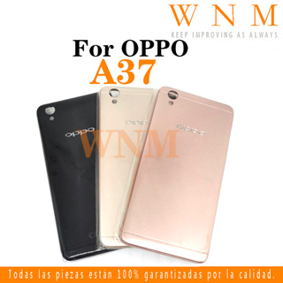 สําหรับ OPPO A37 A37m แบตเตอรี่ กระจก ด้านหลัง เคสประตูด้านหลัง พร้อมปุ่ม อะไหล่เปลี่ยนได้