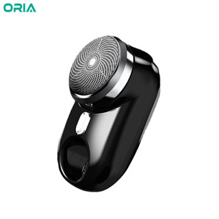 Oria เครื่องโกนหนวดไฟฟ้า ขนาดเล็ก แบบพกพา ชาร์จ USB มีดโกน ขนาดกะทัดรัด สําหรับผู้ชาย