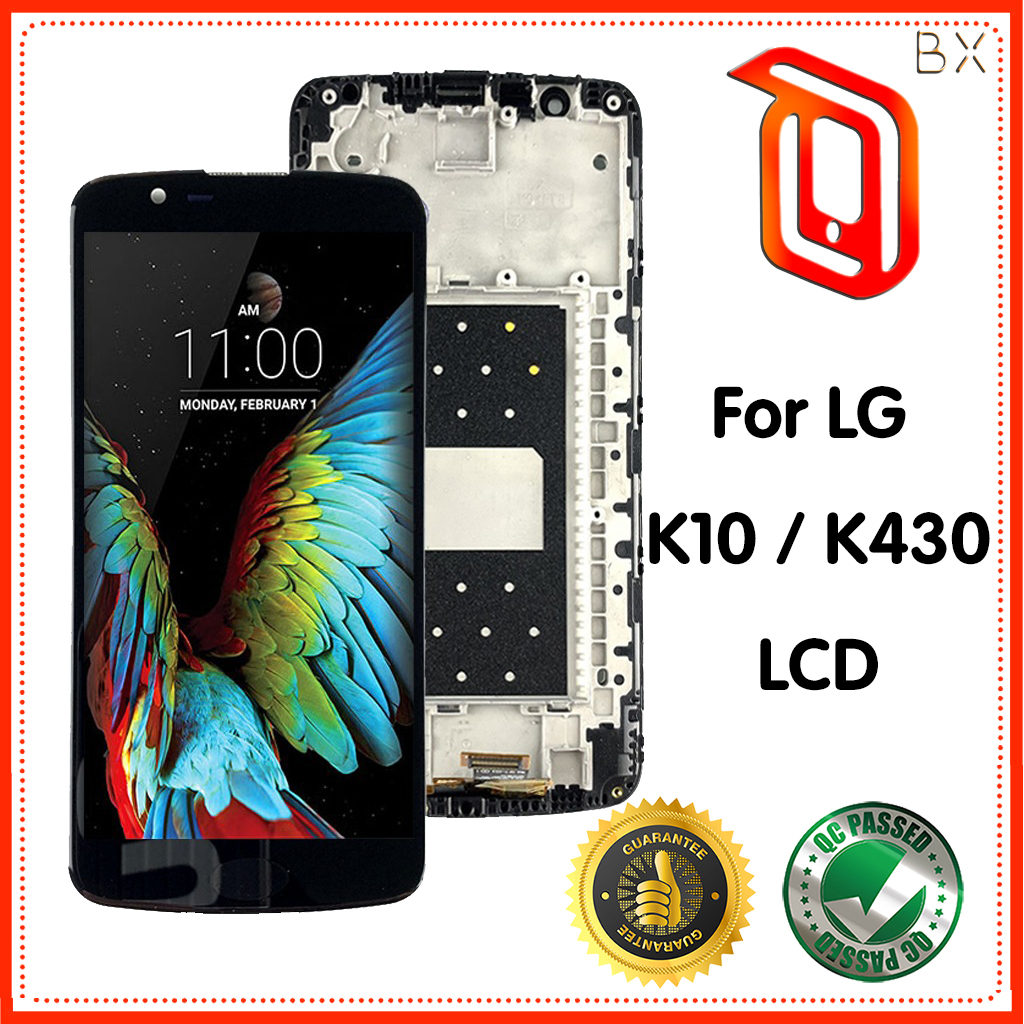 สําหรับ LG K10 LTE K430 K430DS K420N 420N LCD Digitizer Assembly กรอบโทรศัพท์เปลี่ยน