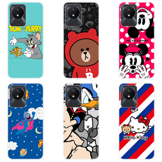 เคสซิลิโคน TPU สำหรับ Vivo Y02A VivoY02A เคส ซิลิโคนนิ่ม หลากหลาย