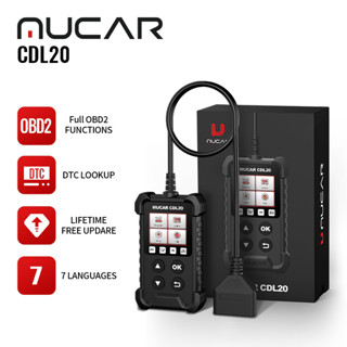 Mucar CDL20 OBD2 เครื่องสแกนเนอร์อ่านโค้ดเครื่องยนต์ สําหรับ Honda Toyota Mazda Mitsubishi Hyundai EOBD