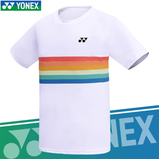 Yonex เสื้อแบดมินตัน แห้งเร็ว และระบายอากาศ เสื้อยืดกีฬา การแข่งขัน การฝึกอบรม สําหรับผู้ชาย ผู้หญิง เสื้อแบดมินตัน