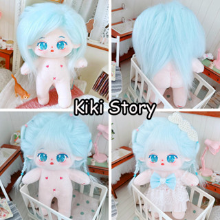 ของแท้ ตุ๊กตาไอดอล พร้อมขาตั้งกระดูก ผมยาว สีฟ้าอ่อน DIY ของเล่นแอคชั่น K-pop Twice Sana AOA Aespa Kim Jisoo ของขวัญวันเกิดแฟนคลับ 20 ซม.