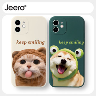 Jeero เคสคู่ เคสไอโฟน คู่รัก กันกระแทกซิลิโคนนุ่มน่ารักตลก เคสโทรศัพท์ Compatible for iPhone 15 14 13 12 11 Pro Max SE 2020 X XR XS 8 7 6 6S Plus พลัส HFF2887