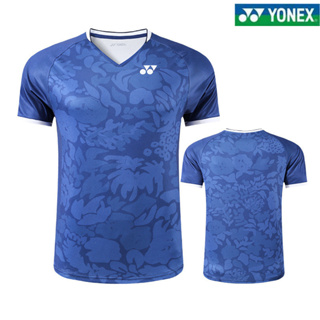 Yonex ชุดฝึกแบดมินตัน แข่งขัน ชุดแบดมินตัน ผู้ชายและผู้หญิง ระบายอากาศ แห้งเร็ว แขนสั้น ชุดแข่งขันเด็ก