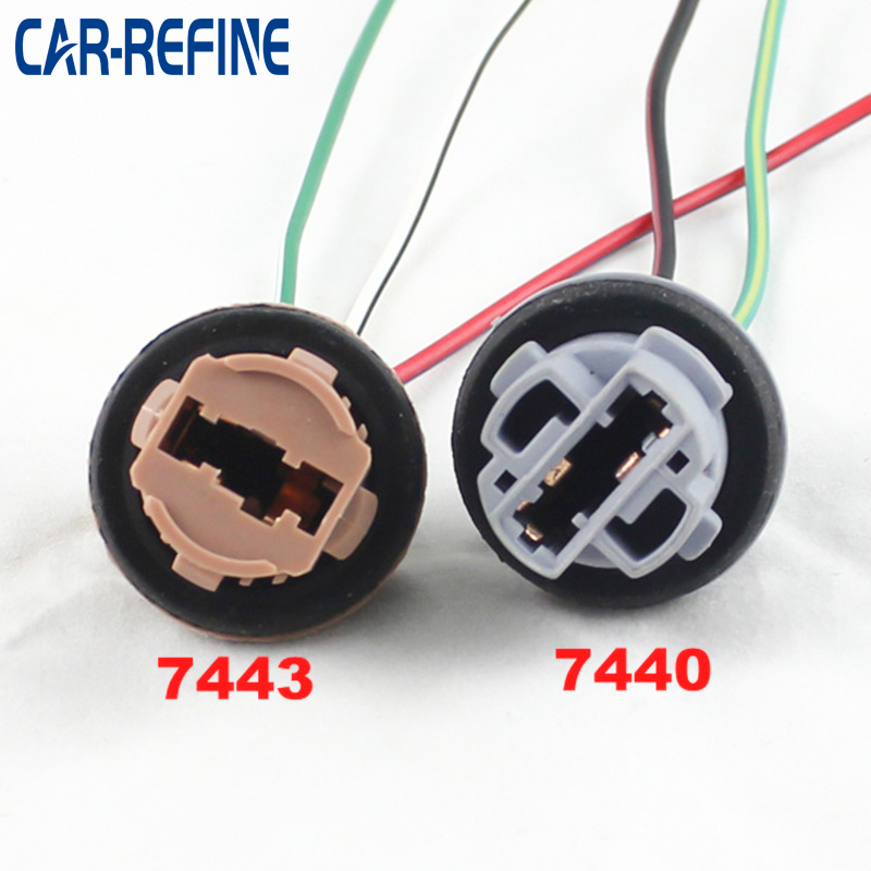 2 ชิ้น T20 7440 T20 7443 T10 T15 1156 1157 ไฟท้ายซ็อกเก็ตอะแดปเตอร์หลอดไฟซ็อกเก็ต T20 รถซ็อกเก็ต