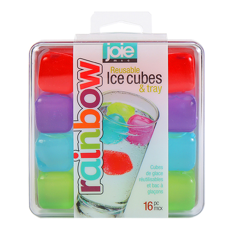 Joie ก้อนน้ําแข็งแบบใช้ซ้ําได้และถาดพร้อมเครื่องทําน้ําแข็งสําหรับวิสกี้และกาแฟพลาสติกเกรดอาหาร ก้อนน้ําแข็งแช่เย็นแบบใช้ซ้ําได้