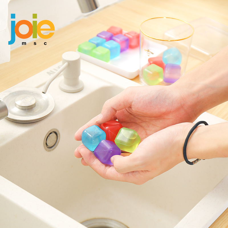 Joie ก้อนน้ําแข็งแบบใช้ซ้ําได้และถาดพร้อมเครื่องทําน้ําแข็งสําหรับวิสกี้และกาแฟพลาสติกเกรดอาหาร ก้อนน้ําแข็งแช่เย็นแบบใช้ซ้ําได้