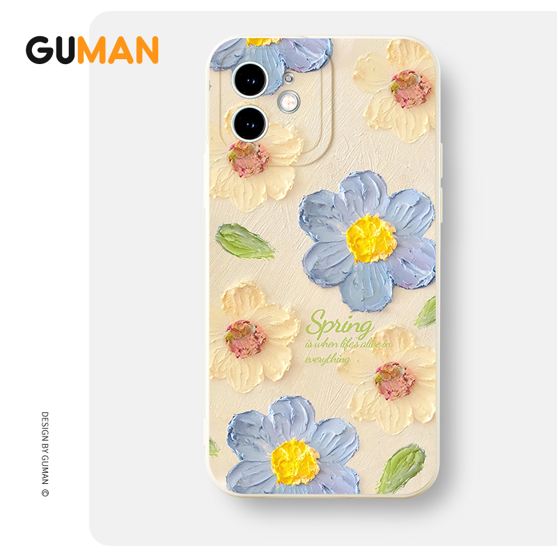 Guman เคสไอโฟน เคสซิลิโคนนุ่มกันกระแทกน่ารักตลก เคสโทรศัพท์ Compatible for iPhone 16 15 14 13 12 11 