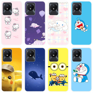 เคสโทรศัพท์ซิลิโคน TPU แบบนิ่ม ลายการ์ตูนอนิเมะ สําหรับ VIVO Y02A Y02A