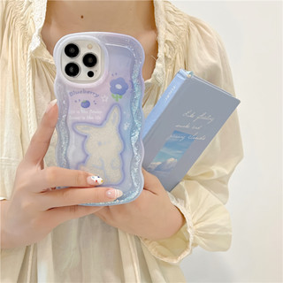 [เคสโทรศัพท์มือถือ ลายการ์ตูนกระต่าย กลิตเตอร์ สามมิติ กันกระแทก] สําหรับ iPhone14pro 13 12 pro max 11