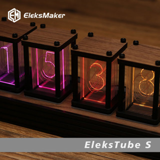 Eleksmaker elekstube R 6-Bit ชุดอิเล็กทรอนิกส์ LED นาฬิกาหลอดอะนาล็อก เรืองแสง เรโทร