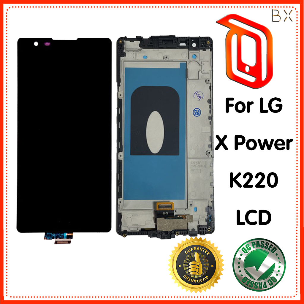 สําหรับ LG X Power K220 จอแสดงผล LCD Touch Screen Digitizer Assembly กรอบสําหรับ LG K220 K220DS LCD
