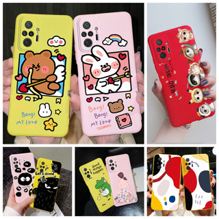 เคสซิลิโคนนิ่ม ลายน่ารัก สีแคนดี้ สําหรับ Xiaomi Redmi Note 10 Pro Max Redmi Note 10 10S 4G