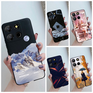 เคสซิลิโคนนิ่ม ป้องกันกล้อง กันกระแทก สีดํา สําหรับ ITEL A60 ITEL A 60 A60