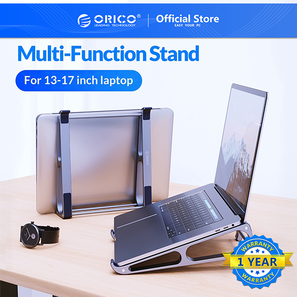 Oriico อลูมิเนียมขาตั้งแล็ปท็อป Riser แบบพกพาที่ถอดออกได้คอมพิวเตอร์ขาตั้งเดสก์ท็อปผู้ถือแท็บเล็ตสําหรับ 13-17 นิ้ว MacBook Notebook (MA13)