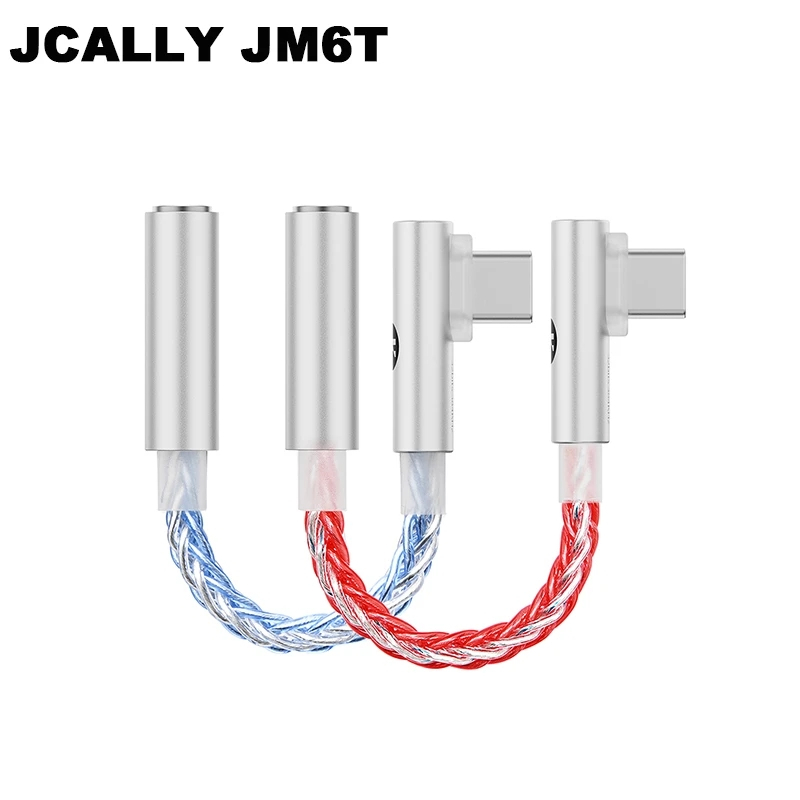 Jcally JM6T อะแดปเตอร์ถอดรหัสเสียงดิจิทัล แบบพกพา CX31993 DAC Type-C เป็น 3.5 มม. Hifi 32bit 384KHz 