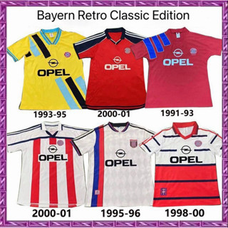 เสื้อยืด ลายทีมชาติฟุตบอล Gaopin 1991/2001 season Bayern Munich ชุดเหย้าและเยือน สไตล์เรโทร