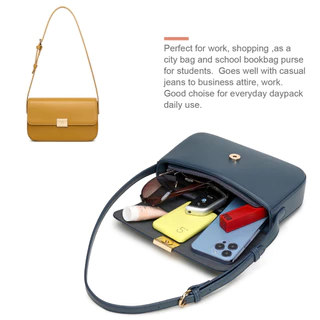 David Jones Paris กระเป๋าสะพายไหล่ กระเป๋าถือ หนัง pu สําหรับสตรี