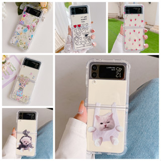 เคสโทรศัพท์มือถือ ซิลิโคนนิ่ม หน้าจอพับได้ ลายการ์ตูนตลก สําหรับ Samsung Galaxy z flip 3 z flip 4 z flip 3 flip 4