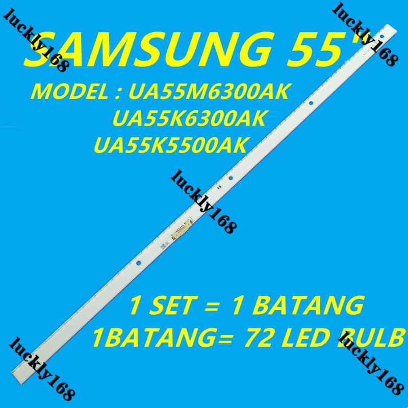 ใหม่ ไฟแบ็คไลท์ทีวี LED UA55M6300AK UA55K6300AK UA55K5500AK SAMSUNG 55 นิ้ว UA55M6300 UA55K6300 UA55K5500 1 ชุด