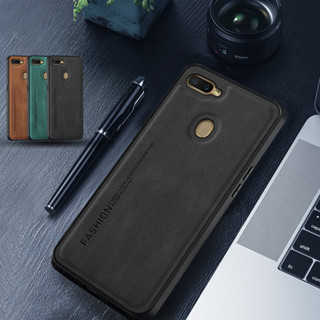 เคสโทรศัพท์หนัง TPU แบบนิ่ม กันกระแทก หรูหรา สําหรับ OPPO A7 A12 A5S