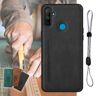 เคสหนัง หรูหรา พร้อมเชือกปรับได้ สําหรับ Realme C3 (3 กล้อง) Narzo 10A