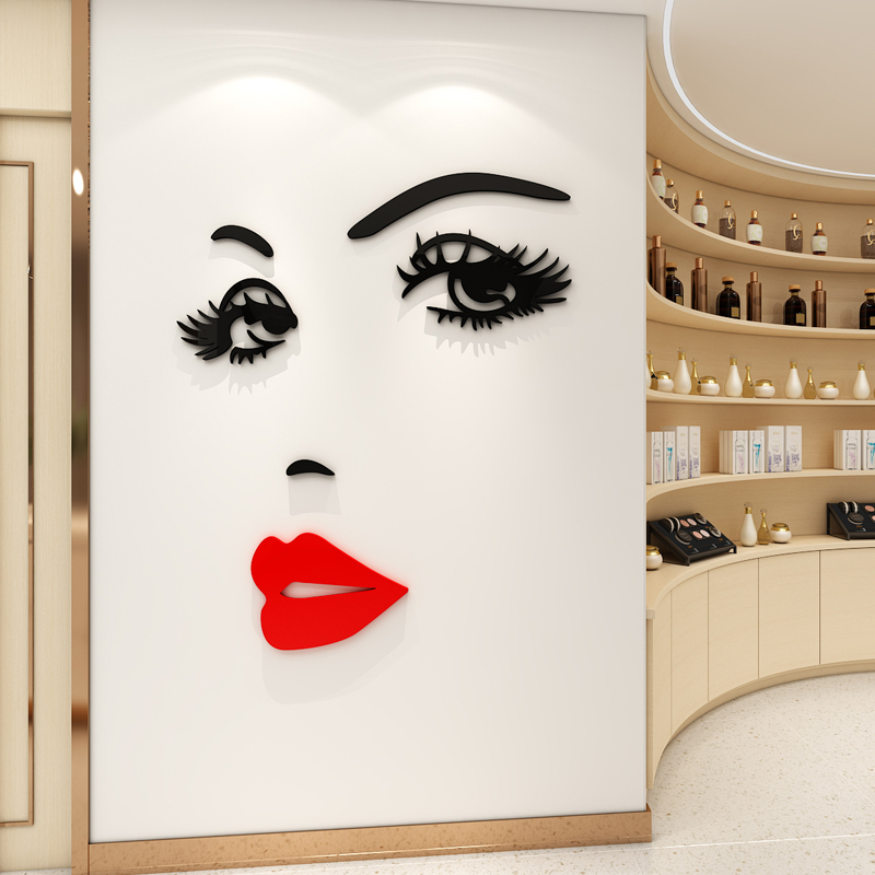 【DAORUI】สติกเกอร์อะคริลิค 3d สําหรับติดตกแต่งผนังห้องนอน ห้องนั่งเล่น บาร์ ร้านเสริมสวย ร้านเสื้อผ้า