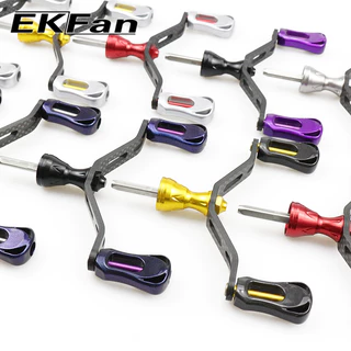 EKFan ด้ามรีลตกปลาหมุนคาร์บอนไฟเบอร์สี่เหลี่ยม 115 มม. สำหรับรีลแบบล็อก Shimano รีลเหยื่อตกปลาแบบน้ำหนักเบามาก ชิ้นส่วน DIY
