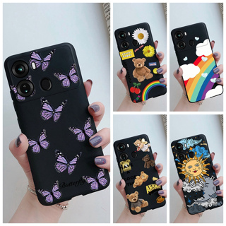 เคสซิลิโคนนิ่ม เนื้อแมตต์ สีดํา หลากสี สําหรับ itel P40 P 40 P40