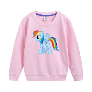 เด็กผู้หญิงเสื้อกันหนาวเสื้อกันหนาวพิมพ์ลาย My Little Pony สําหรับเด็ก