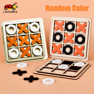 [LAHOMIA] Lahomia เกมกระดานไม้ TAC Toe Classic เพื่อการศึกษา สําหรับครอบครัว