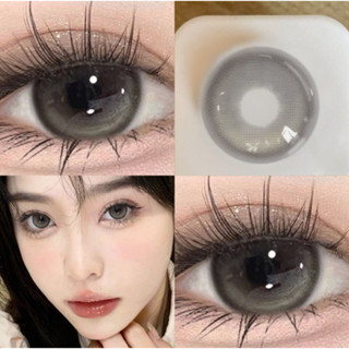 【1 เดือน】uyaai คอนแทคเลนส์สายตาสั้น สีเทา 14.5 มม. ใช้ได้ 1 เดือน 0.00--5.00 2 ชิ้น
