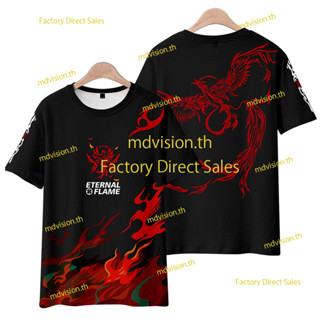 ใหม่ เสื้อยืดลําลอง แขนสั้น พิมพ์ลายอนิเมะ Arknights SNIPER Eternal Flame Schwarz 3D ทรงหลวม สไตล์ญี่ปุ่น แฟชั่นสําหรับผู้ชาย ผู้หญิง ทุกเพศ