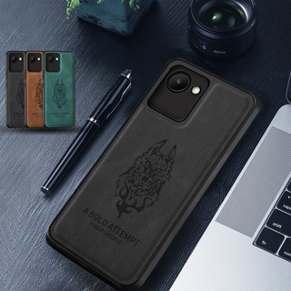 เคสโทรศัพท์หนังแกะ TPU แบบนิ่ม กันกระแทก สําหรับ Realme C30