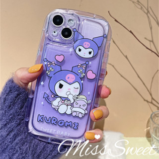 เคสโทรศัพท์มือถือแบบนิ่ม TPU ลายการ์ตูนคุโรมิ สําหรับ iPhone 15 14 13 12 11 Pro Max X XR Xs Max 8 7 6 6s Plus SE 2020