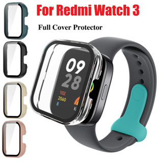 เคส PC+ กระจกนิรภัย กันกระแทก สําหรับ PC+Tempered Glass Cover เคส Redmi Watch 3 Case Shockproof Bumper Redmi Watch 3 เคส Full Covered Screen Redmi Protector Smart Watch Accessories