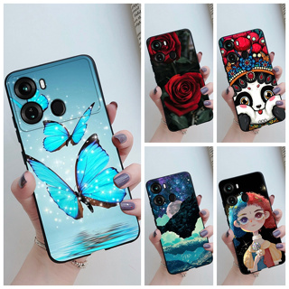 Itel P40 เคสซิลิโคนนิ่ม เนื้อแมตต์ สีดํา สําหรับ itel P 40 P40