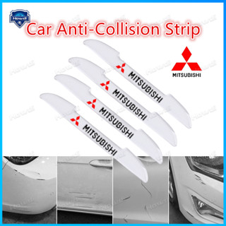 สติกเกอร์ซิลิโคน ป้องกันขอบประตูรถยนต์ ป้องกันการชน สําหรับ Mitsubishi 4 ชิ้น