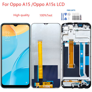 อะไหล่หน้าจอสัมผัสดิจิทัล LCD แบบเปลี่ยน สําหรับ OPPO A15 OPPO A15s