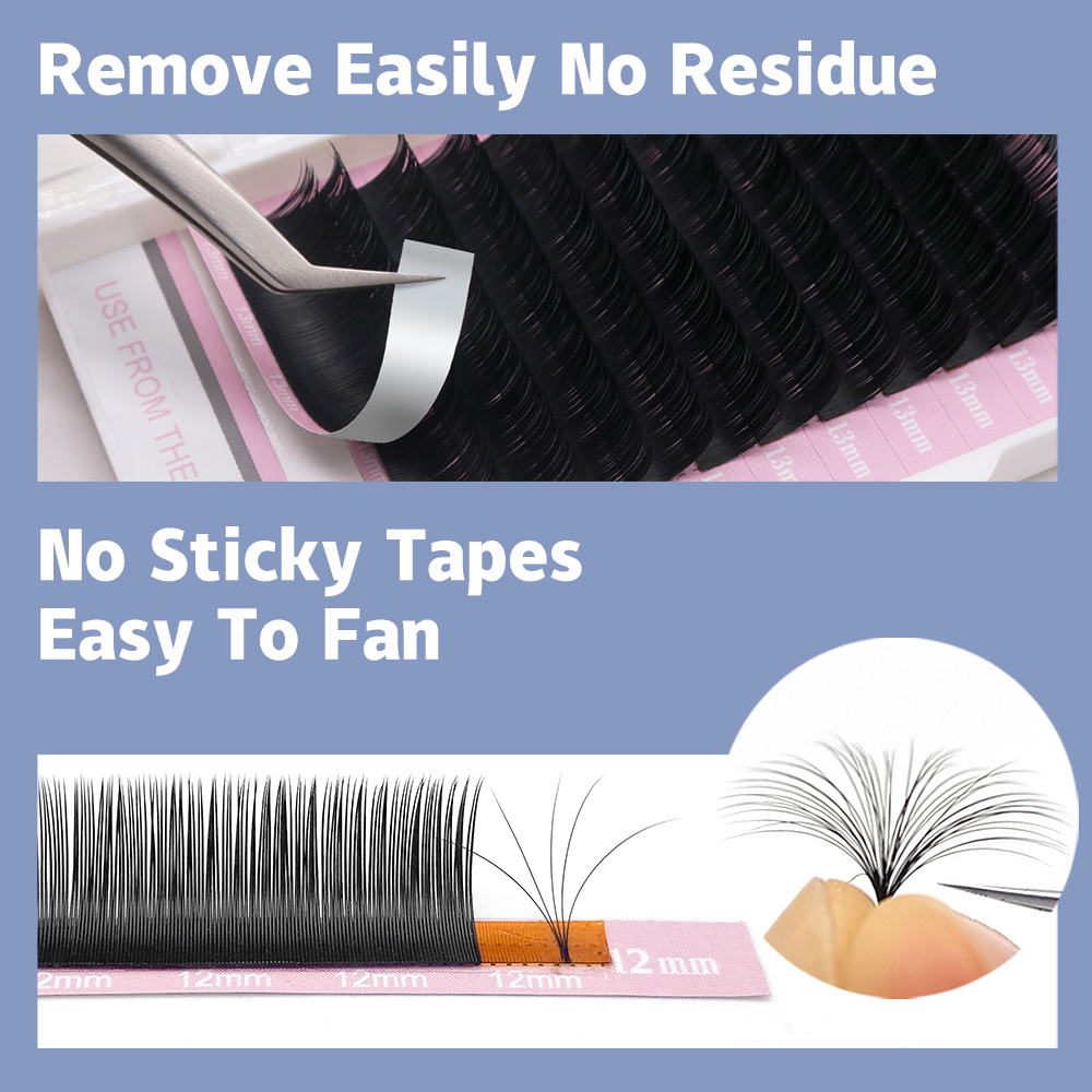 Qeelasee ขนตาปลอม ขนมิงค์ 0.07 มม. แบบมืออาชีพ ต่อขนตา สําหรับแต่งหน้า เส้นกลม ขนตา - รูปที่ 2